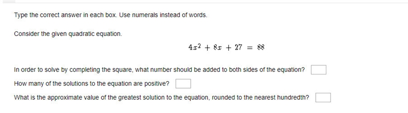 Type the correct answer in each box. Use numerals instead of words. Consider the given-example-1