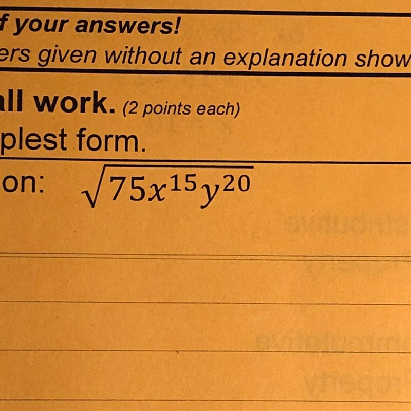 Please help simplify the radical-example-1