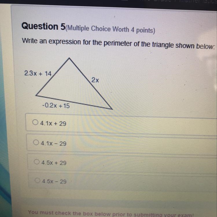 Expression for the perimeter?-example-1