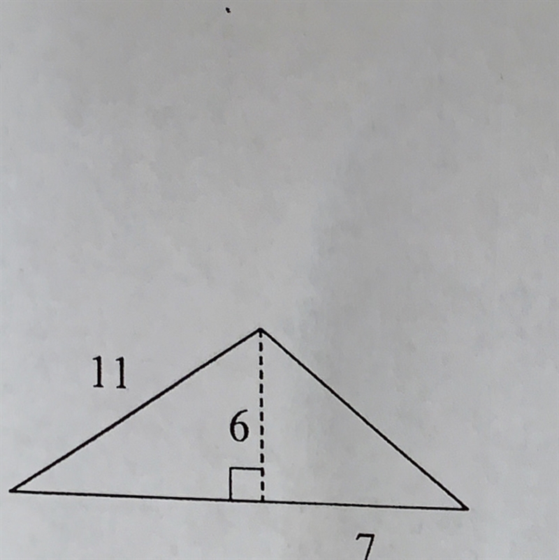 Please walk me through the process of solving for the area of this triangle (round-example-1