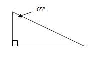 Classify the triangle by its angles A. acute B. right C. obtuse D. scalene-example-1