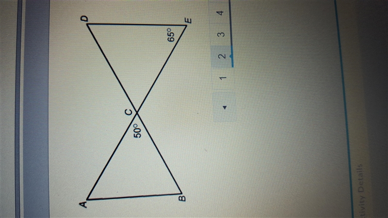 50 points In the figure, AN is parallel to DE. Select the correct statement: Triangle-example-1