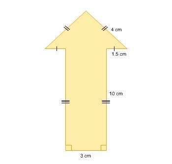 What is the perimeter of this shape? A. 16 cm B. 34 cm C. 18.5 cm D. 37 cm-example-1