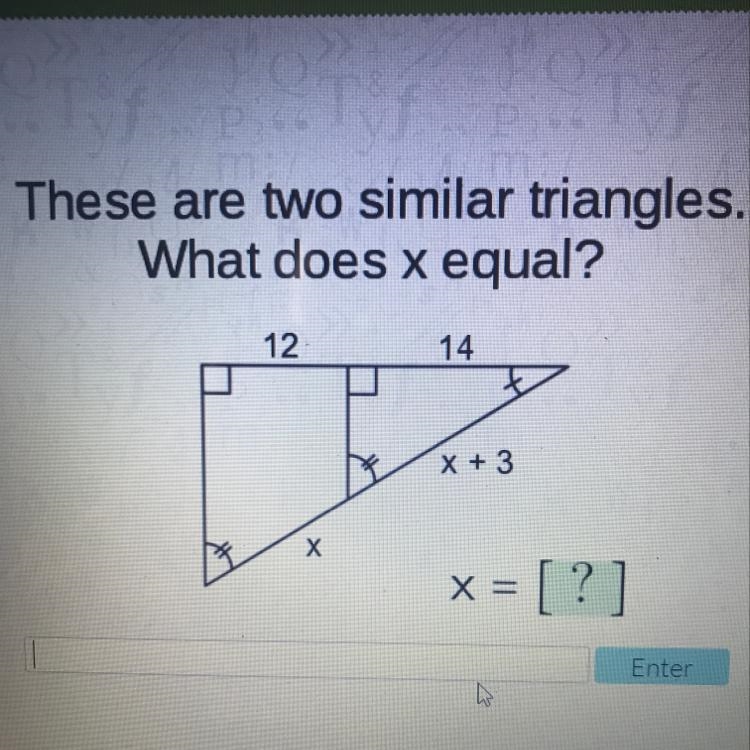 Please help, what is x?-example-1