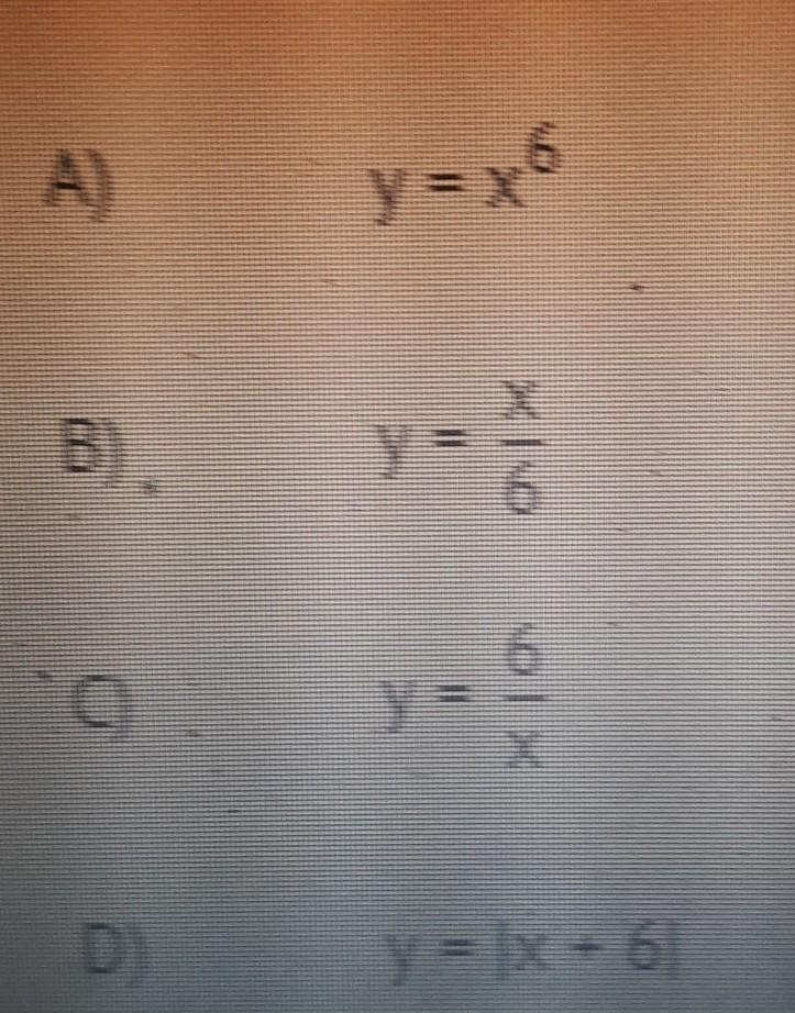 Identify the liner equation ​-example-1