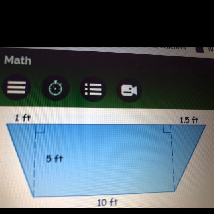 The area of the trapezoid-example-1