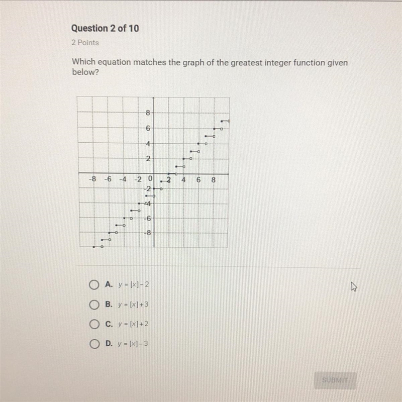 Which equation matches the graph-example-1