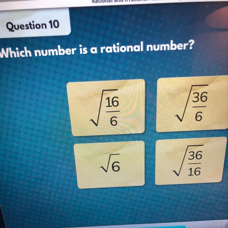 Which number is a rational number-example-1