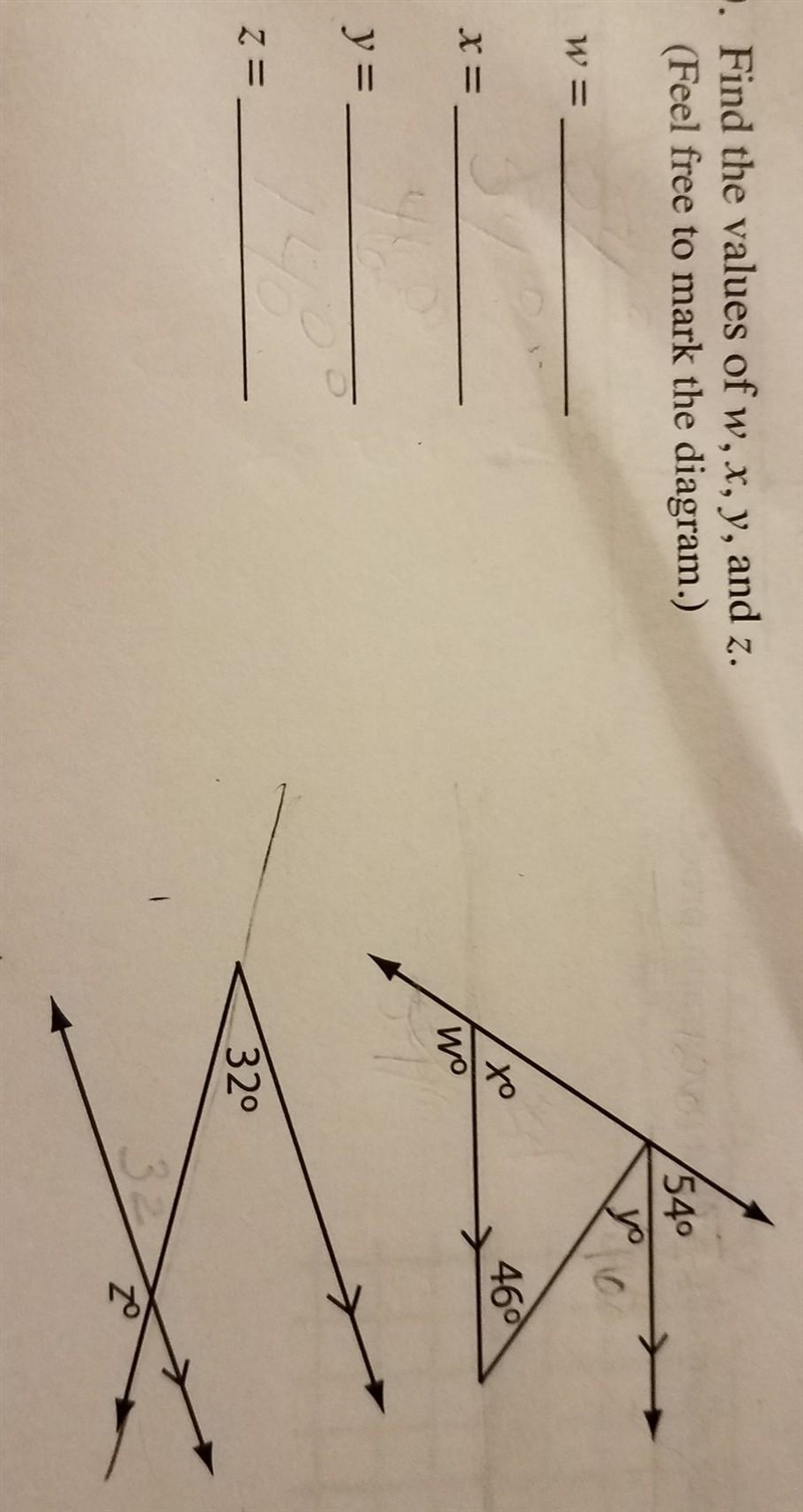 Geometry find the valued​-example-1