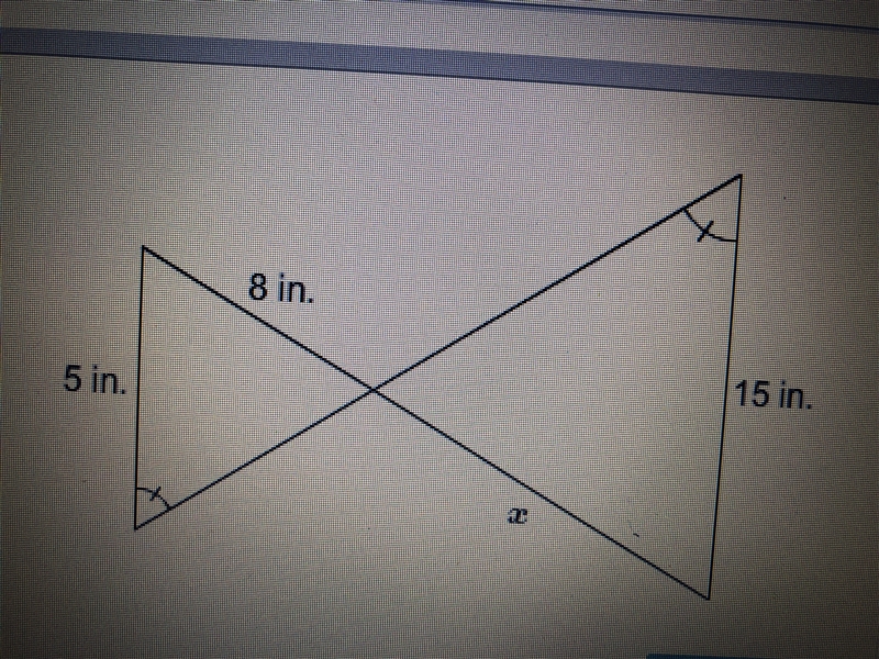 What is the value of x? Enter you answer in the box X= In.-example-1