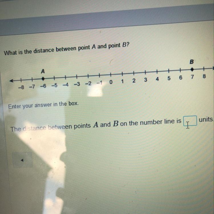 What is the distance between point A and point B.-example-1