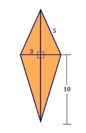 Find the area of the kite. The figure is not drawn to scale.-example-1