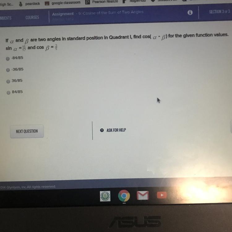 I have to use trigonometric identities to solve. But I’m having trouble finding the-example-1