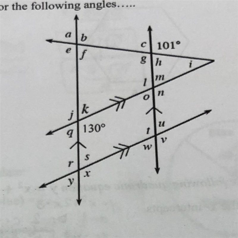 Help me guys pls ❤️❤️ Determine the angle measure of the following angles ? 1) b = 2) m-example-1