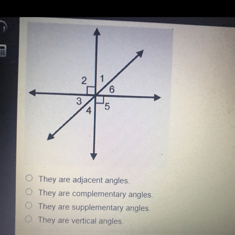 Which statement is true about angles 3 and 6?-example-1