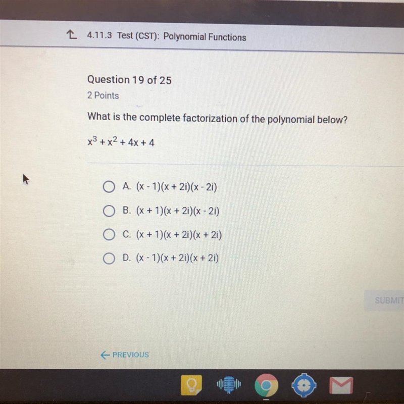 What is the complete factorization of the polynomial below ?-example-1