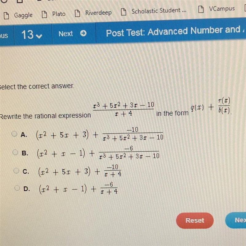 Rewrite the rational expression-example-1