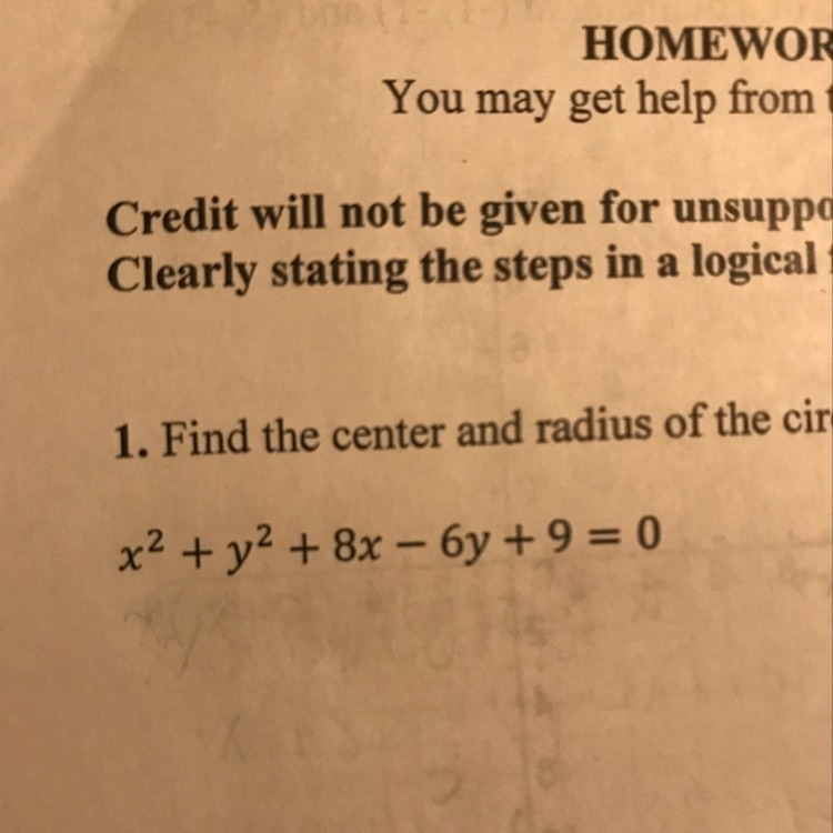 Find the center and radius of the circle.-example-1