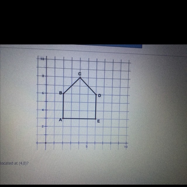 Which point is located at (4,8)? A B C D-example-1