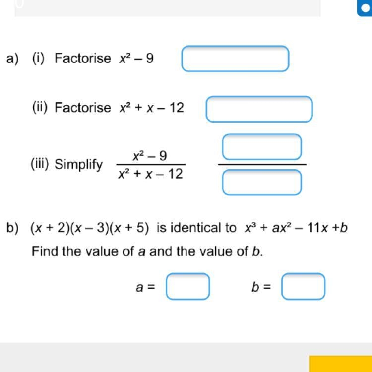 Can someone help me work out this please A and B-example-1