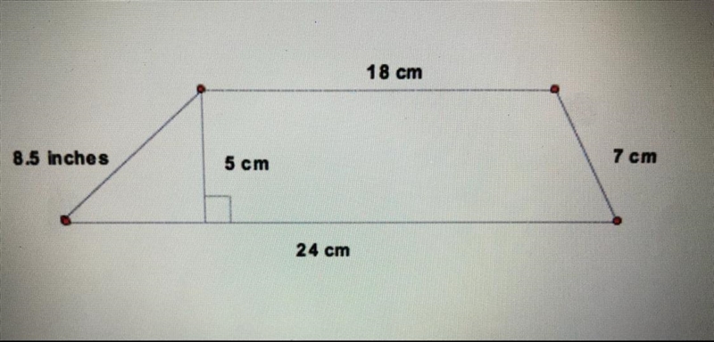 Help fast What is the area of the trapezoid? [A = 1 /2 (b1 + b2)h] A 1249.5 B162.75 C-example-1