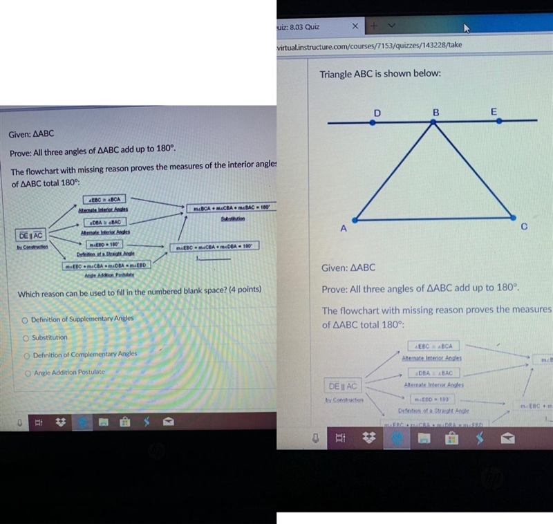 Triangle ABC is shown below :-example-1