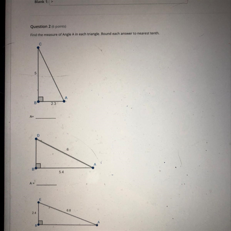 Find the measure of angle eight in each triangle round each answer to the nearest-example-1