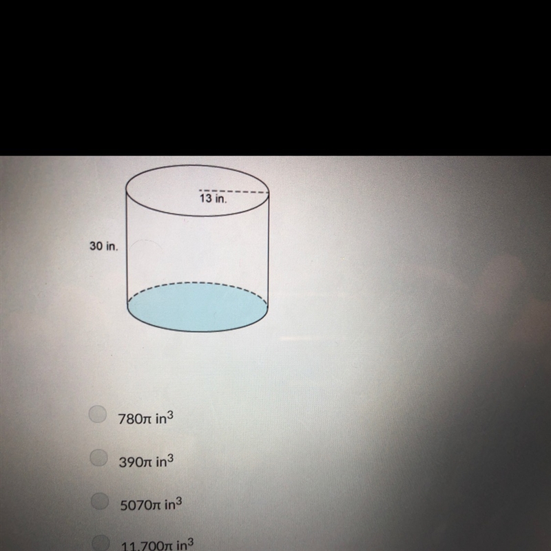 What is the exact volume of the cylinder?-example-1