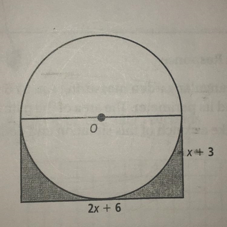 What is an expression for the area of the shaded region? Simplify your answer.-example-1