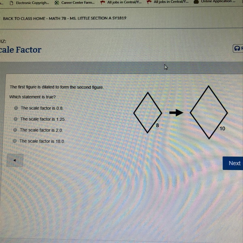 The first figure is dilated to form the second figure! Please help ASAP!!!-example-1