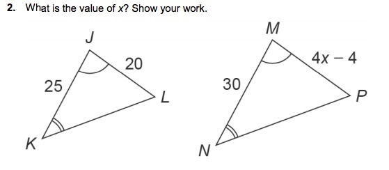 What is the value of x? Show your work.-example-1