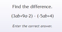 25 Points. Subtract the Polynomials. Please help I need to get this whole test done-example-1