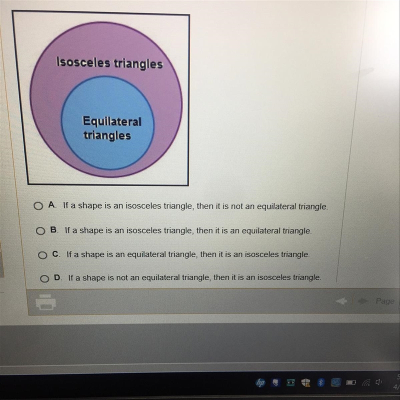 What conditional statement is represented by the Venn diagram below-example-1