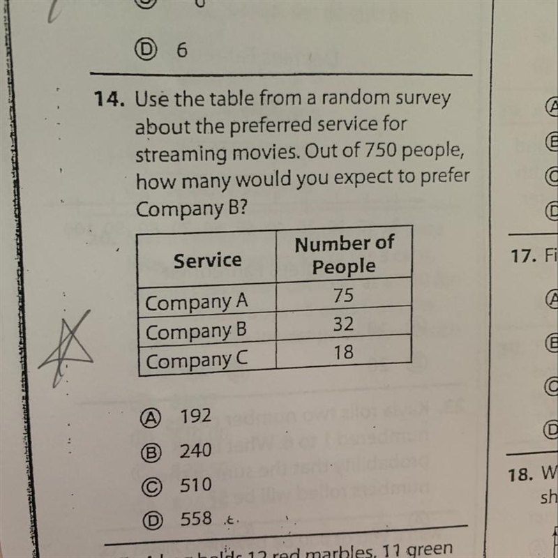 Use the table from a random survey about the preferred service for streaming movies-example-1