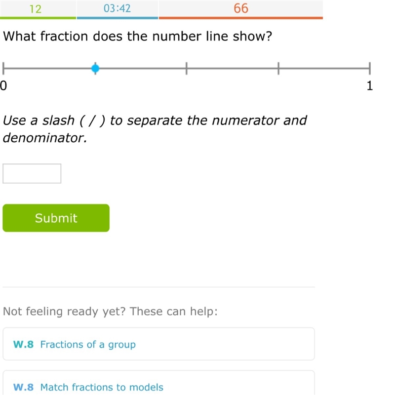 What fraction does the number line show?-example-1