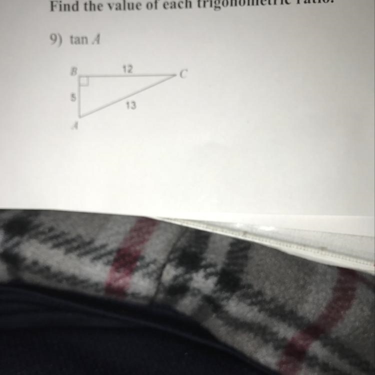 Find the value of each trigonometric ratio-example-1