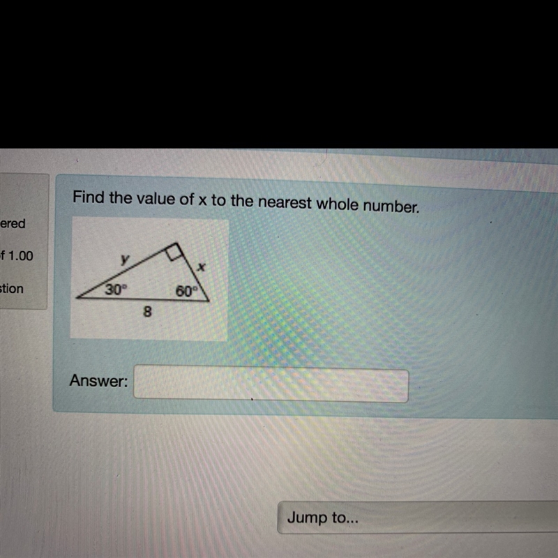 Find the value of x to the nearest whole number-example-1