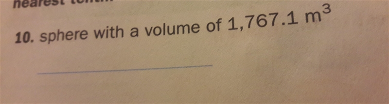 Find the radius of each figure. round to the nearest tenth.-example-1