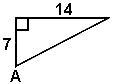 Find the measure of angle A to the nearest degree. 26 27 63-example-1