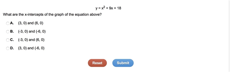 What are the x-intercepts of the graph of the equation above?-example-1