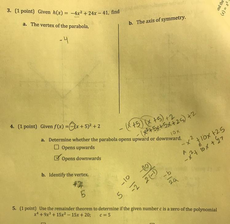 I don’t know how to solve this for questions #3 and #5?-example-1