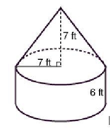 [98 POINTS] Explain how you would calculate the volume of the figure shown. Be detailed-example-1