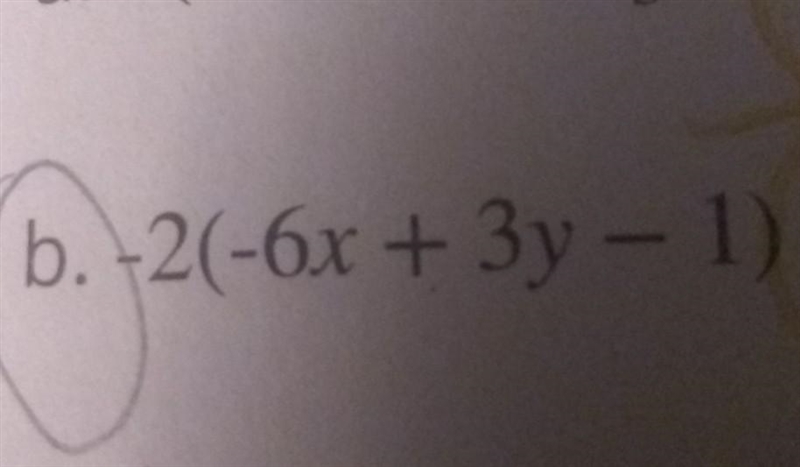 use the distributive property to write an expression that is equivalent to each expression-example-1