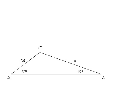 Use the Law of Sines. Find b to the nearest tenth. a. 22.9 b. 19.5 c. 7.1 d. 66.5-example-1