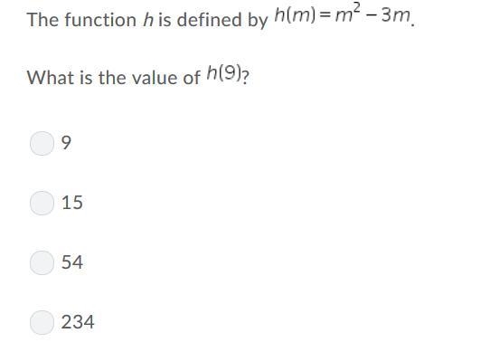 (20 points) What is the value of h(9)?-example-1