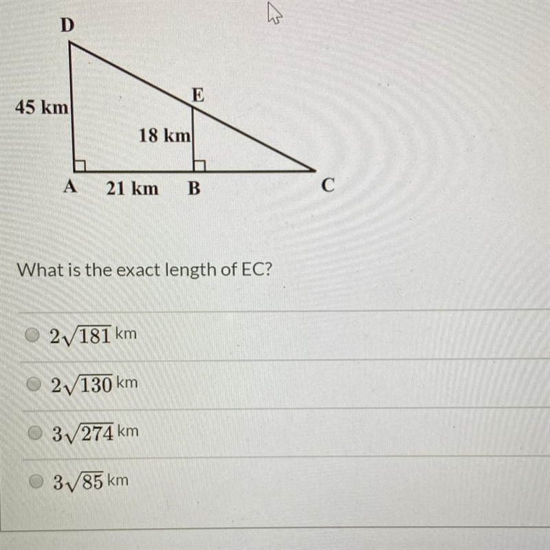 What is the length of EC (click for picture)-example-1