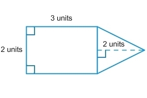 Type the correct answer in the box. The area of the figure is ___ square units.-example-1