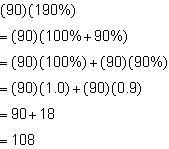 Christina estimated 188% of 91 by performing these steps. What did she do wrong?-example-1