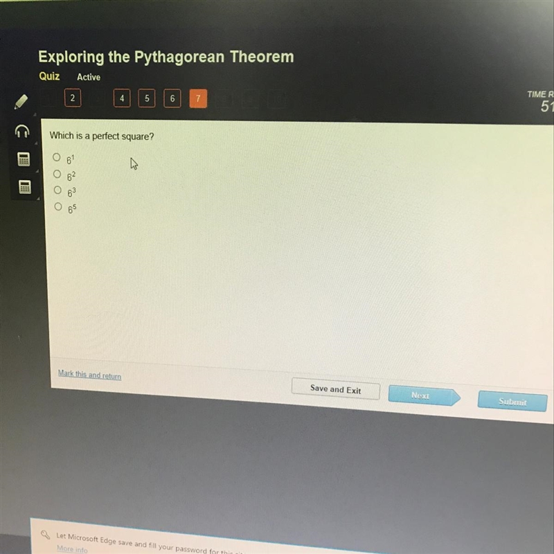 Which is a perfect square ?-example-1