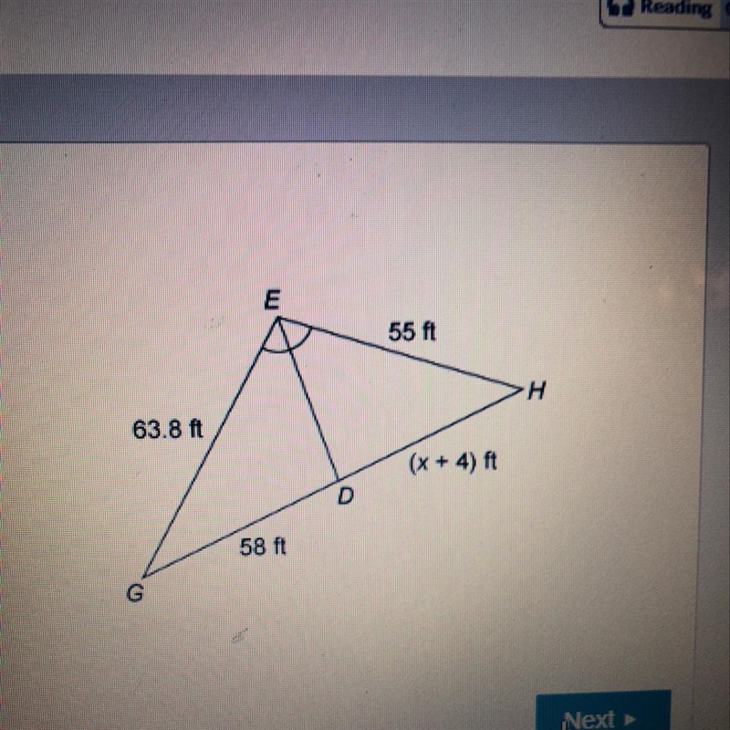 What is the value of x?enter your answer in the box.-example-1